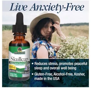 2 x Skullcap Herb (Alcohol Free) 30ml - Nature's Answer - Picture 1 of 3