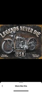Rat Fink Big Daddy Ed Roth Style Wall Art Framed “Harley Davidson” Legends Never - Picture 1 of 1