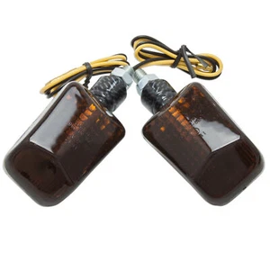 Delta Smoke Carbon Universal Light Motorcycle Stem Stalk Turn Signal Marker - Picture 1 of 2