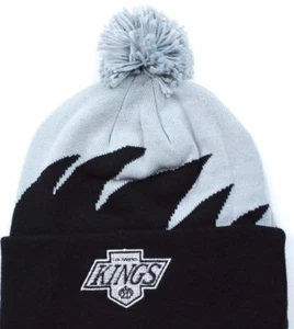 Sombrero/gorro de hockey Las Angeles Kings Mitchell & Ness dientes de tiburón tejido NHL - Imagen 1 de 3