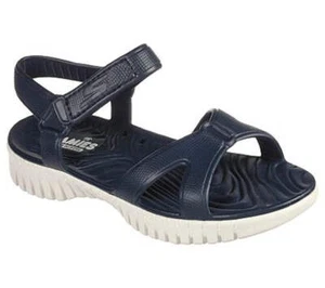 Skechers Womens 111116/NVY GOwalk Smart - Aloha Sandals Navy Blue - Picture 1 of 10