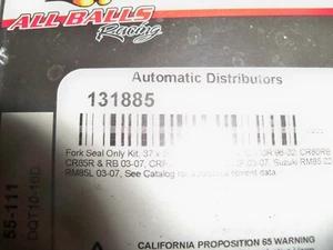 All Balls Racing Fork  Seal  Only Kit 131885 NOS 55-111 - Picture 1 of 4