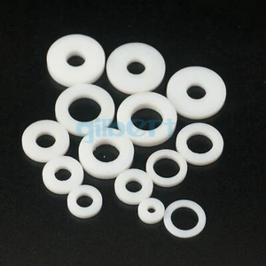 (50) Inner Diameter 3-17mm PTFE Thickness 1-6mm Flat Washer Gasket Spacer Seal - Picture 1 of 132