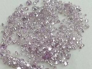 1.00 To 1.50 MM Light Pink Loose Round Brilliant Cut Diamond For Engagement Ring - Picture 1 of 3