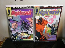 New Universe Nightmask Comics by Marvel Comics - Issues 1-2  1986 BAGGED BOARDED