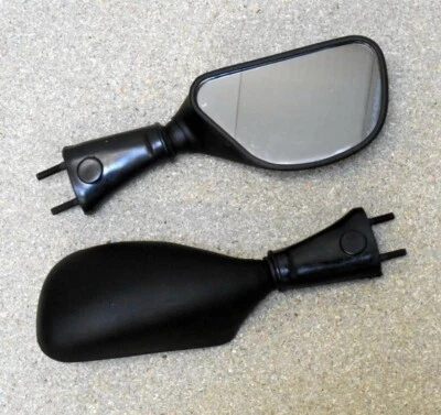 Conjunto de espelhos estilo corrida esquerda/direita Kawasaki Ninja ZX6R/ZX9R/650R 1998-2008 - Imagem 1 de 4
