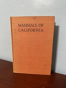 Säugetiere von Kalifornien Ingles Stanford University Press HC 1948 Säugetierarzt - Bild 1 von 21