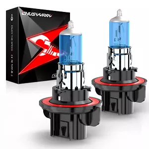 H13/9008 Bright White 5000K Xenon Halogen Headlight Light Bulb High/Low Beam - Picture 1 of 9