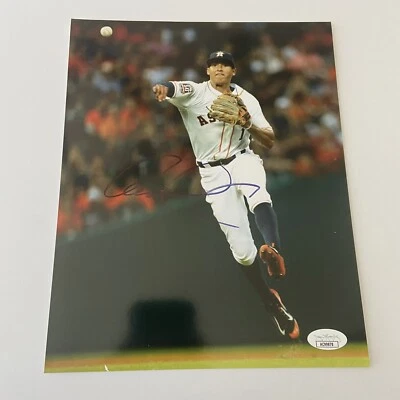 Carlos Correa Signed 8x10 Photo Autograph JSA COA Houston Astros Puerto Rico - Image 1 of 2