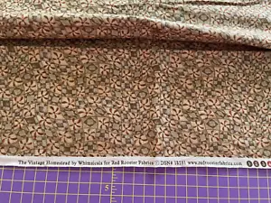 1 Yard Stoff The Vintage Homestead skurril von Red Rooster 44" breit Quilt Quadrat - Bild 1 von 2