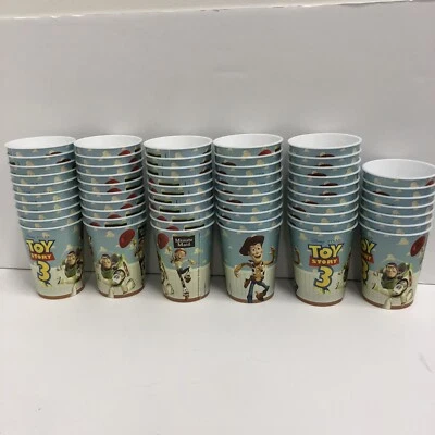 (57) Toy Story 3 Minute Maid Party Tazas de plástico reutilizables desechables 4,5" H 2010. Foto 1 de 4