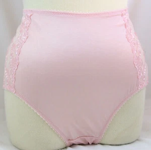 Breezies Set di 2 mutandine in pizzo nylon Lycra taglio completo UltimamAir ROSA/BIANCO taglia 7 - Foto 1 di 5
