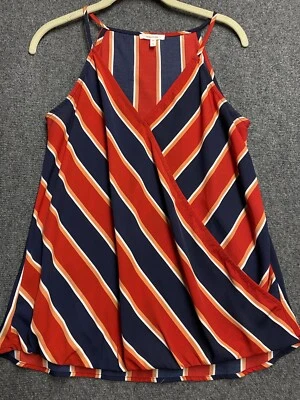 Maurice’s Spaghetti Strap Tank Top Red Blue White Camisole Size S - Image 1 of 4