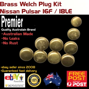 New Brass Welch Plug Kit Fits Nissan Pulsar 16LF 18LE - Picture 1 of 5