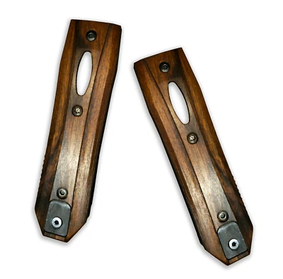 Básculas de madera dura exótica de palo de rosa personalizadas CRKT Redemption Foto 1 de 2