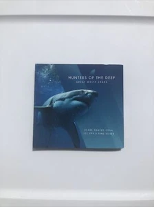 PAMP 2019 1 Oz Hunters Of The Deep Great White Shark 999.9 Silver Solomon Island - Picture 1 of 5