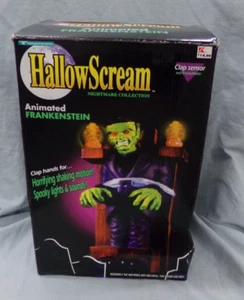 Vtg Trendmasters HallowScream ANIMATED FRANKENSTEIN Figure Halloween Prop in Box - Picture 1 of 3