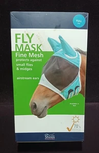SHIRES- "FLY MASK" Fine Mesh NIB Full Size "Teal" 2020 - Picture 1 of 5