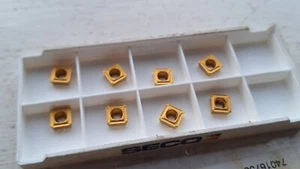 8 Seco carbide inserts SPMX060204-75 T25M ( SPMX 060204 milling ) - Picture 1 of 2