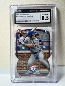 2023 Bowman Draft - #BD-106 Wyatt Langford (RC) - Picture 1 of 2