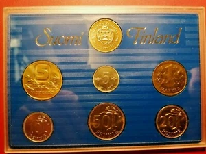 Finlandia *Serie Monetage/anno - 1987M - *6 - monete+jeton *UNC *MOLTO RARA - Foto 1 di 6