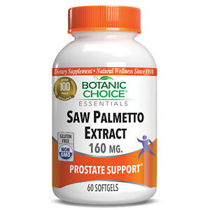 Botanic Choice Saw Palmetto Extract 160 Mg Prostate Dietary Supplement, 60