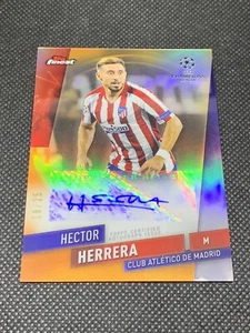 2019 Topps Finest UEFA Champions League HECTOR HERRERA Orange Auto #18/25 FA-HHE - Picture 1 of 2