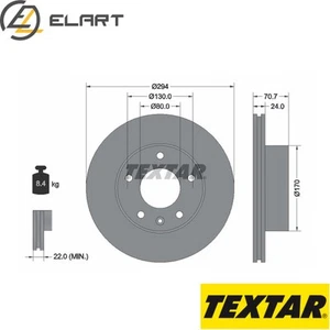 2x BRAKE DISC 92153400 FOR LDV MAXUS/Platform/Chassis/Bus/Van BS582VM 2.5L 4cyl - Picture 1 of 6