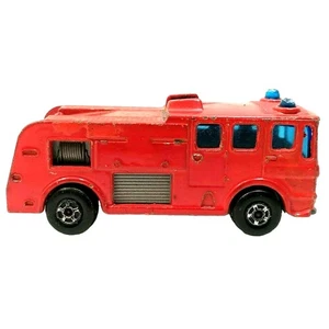 Vintage Matchbox Lesney England Merryweather Fire Engine No. 35 Missing Ladder - Imagen 1 de 9