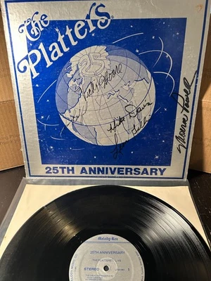 SIGNED AUTOGRAPHED The Platters - 25th Anniversary LP Vinyl Record Soul - Image 1 of 4