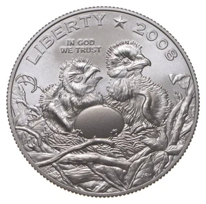 2008 Unc Bald Eagle Commemorative Half Dollar *5483 - Picture 1 of 3