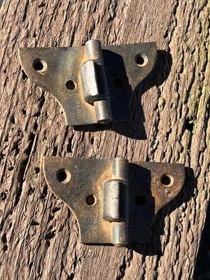 Dobradiças de borboleta antigas patente 1893 - Imagem 1 de 4