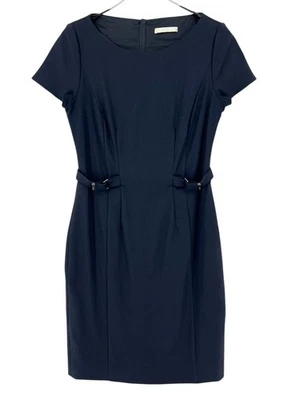 Hugo boss Mujer 99% Lana sin Mangas Formal Lápiz Vestido Talla UK :10-S - Imagen 1 de 4