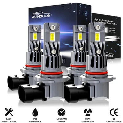 4X LED Headlight High Low Beam Bulbs Combo Kit For Hyundai Sonata 2015-2019 - Image 1 of 4