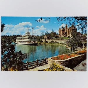 Rivers of America Postcard Haunted Mansion Liberty Belle Disney World Clearance - Picture 1 of 2