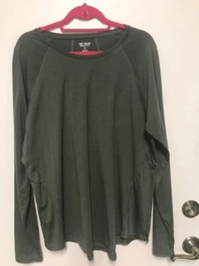 Tek Gear Women Long-Sleeve Dark Green Tee.Flattering Side Seams & Back. Sz. 1X - Picture 1 of 3