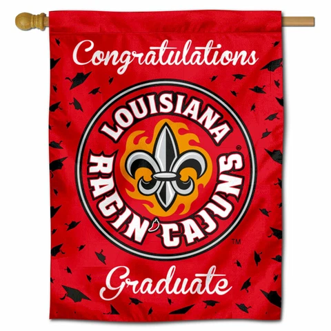 University of Louisiana at Lafayette Graduation Gift Decorative Flag Cover