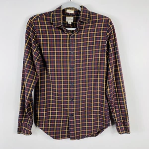 J. Crew Size XS Plaid Brushed Twill Slim Fit Long Sleeve Button Shirt Red AZ546 - Picture 1 of 5