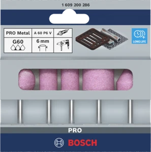 Juego de lápices abrasivos Bosch con vástago de 6 mm grano rosa 60 5 piezas - Imagen 1 de 4