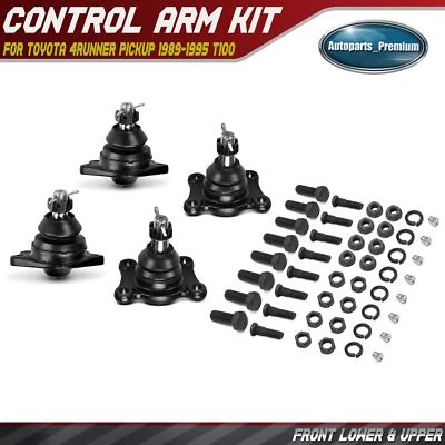 4x Kit de rótula inferior y superior delantera para camioneta Toyota 4Runner 1989-1995 T100 Foto 1 de 4
