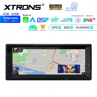 10.25" Android 14 Octa-Core Car Play GPS Stereo Radio 4G WiFi For BMW E39 M5 E38 - Image 1 of 4