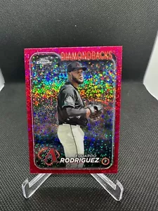 2024 Topps Chrome Eduardo Rodriguez 235 Magenta Speckle Refractor /350 - Bild 1 von 2