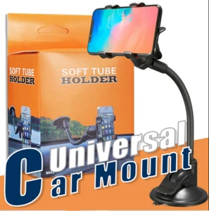 Universal Car Phone Holder 6 inch Arm Clamp Windshield Dashboard Mount Holder - Picture 1 of 5