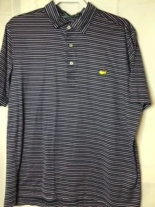 Camisa de golf BOBBY JONES para hombre GRANDE Augusta National Masters rayas moradas/negras - Imagen 1 de 5
