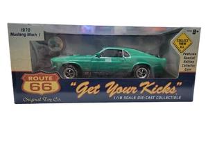 Route 66 1970 Mustang Mach I 1:18 pressofusa da collezione nuova con scatola verde - Foto 1 di 7