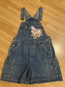 Mono vaquero vintage de los 90 RARO Disney para mujer blanco como la nieve talla M 100 % algodón - Imagen 1 de 11