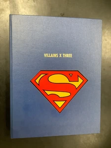 HANDMADE Superman Villians X Three hardcover book-script reprint and photos - Picture 1 of 16