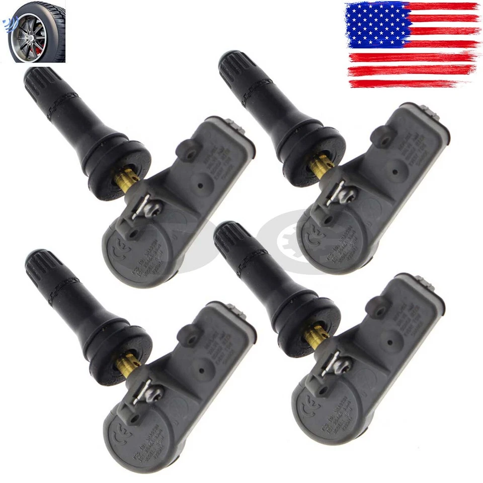 4 piezas 56029398AB SENSORES DE PRESIÓN DE NEUMÁTICOS TPMS 433 MHZ para Jeep Chrysler Dodge RAM Foto 1 de 4