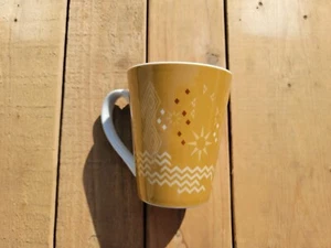 Starbucks Coffee Mug Cup - 2013 Gold Sunshine Chevron Design  - Picture 1 of 5