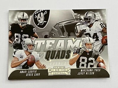 2018 Panini Contenders Football Team Quads #7 - Amari Cooper  - Oakland Raiders - Image 1 of 2